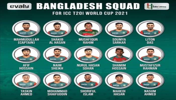Bangladesh announces team for ICC T20 World Cup