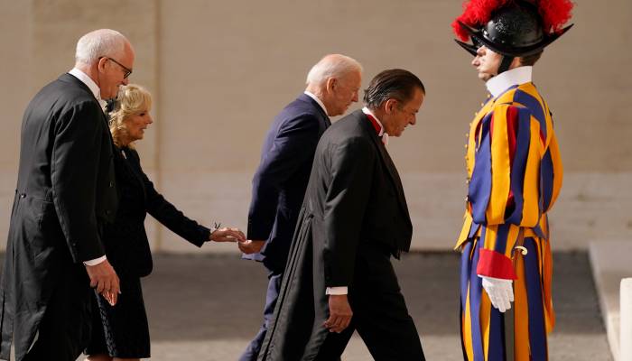 Biden arrives at Vatican to meet pope