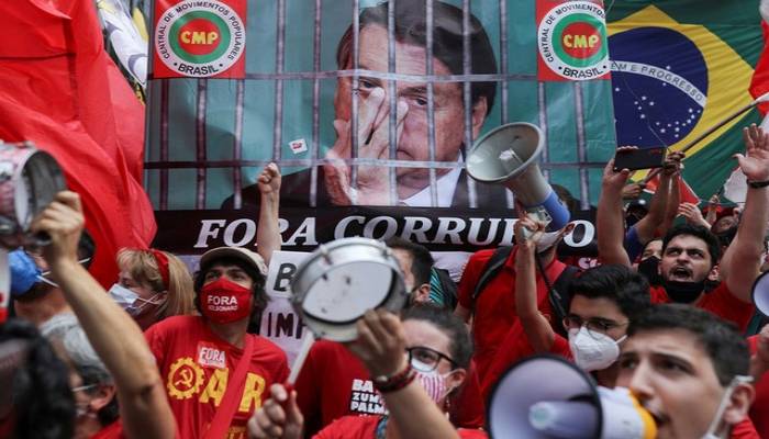 Brazilians demonstrate against Bolsonaro