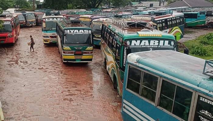 Indefinite transport strike underway in Sunamganj