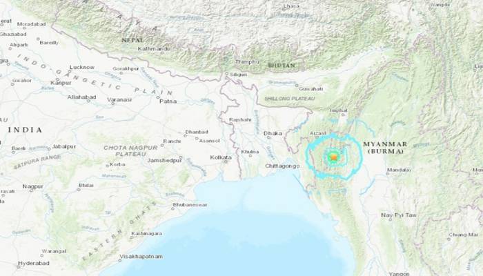 Strong earthquake of 6.1 magnitude strikes India-Myanmar border region