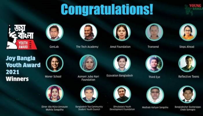 15 organizations get Joy Bangla Youth Award