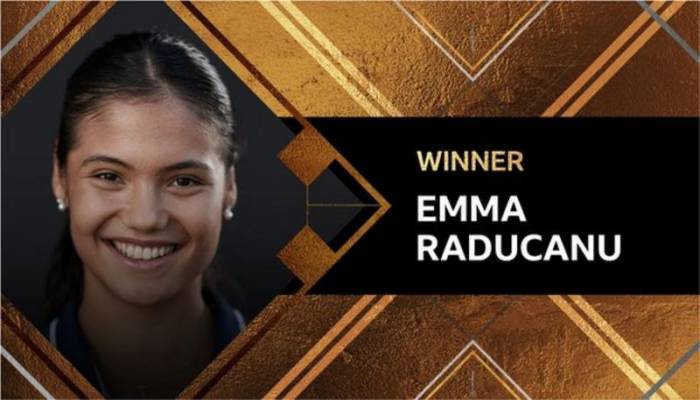 Raducanu named Sports Personality of the Year