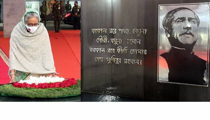 PM pays homage to Bangabandhu over Homecoming Day