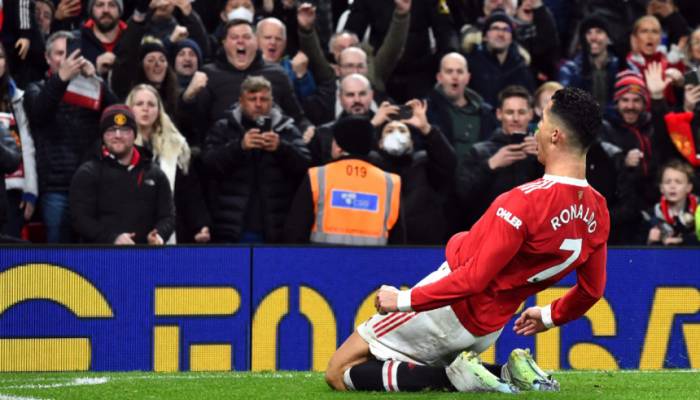 Ronaldo breaks goal drought as United defeat Brighton