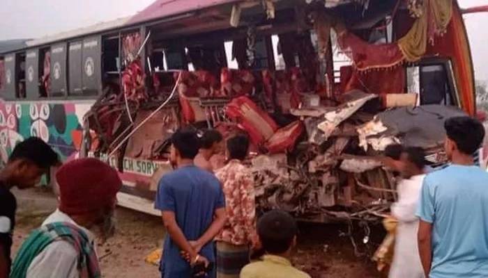 Two killed in Rangpur bus-truck collision