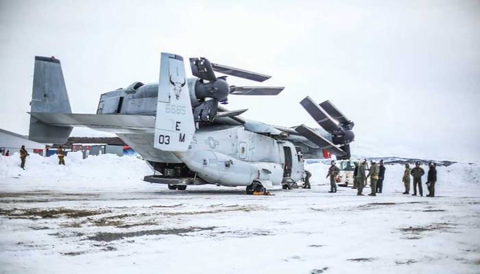 US military aircraft with four on board crashes in Arctic Norway