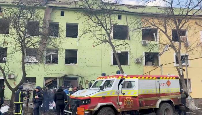 Bombing of children's hospital genocide: Zelenskiy