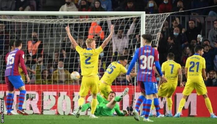Barcelona suffer shock home loss to Cadiz