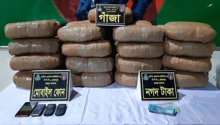 One held with 67-kg hemp in Jamalpur