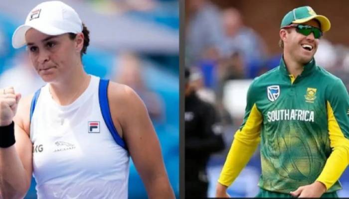 De Villiers, Ashleigh Barty team up