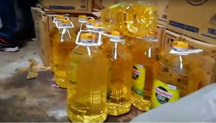 15,000 liters of soybean oil seized from warehouse