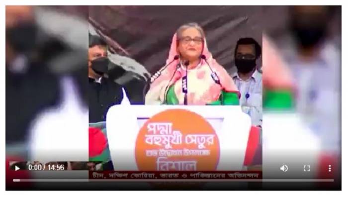 Come and see if there is a Padma Bridge: Sheikh Hasina addresses Khaleda Zia