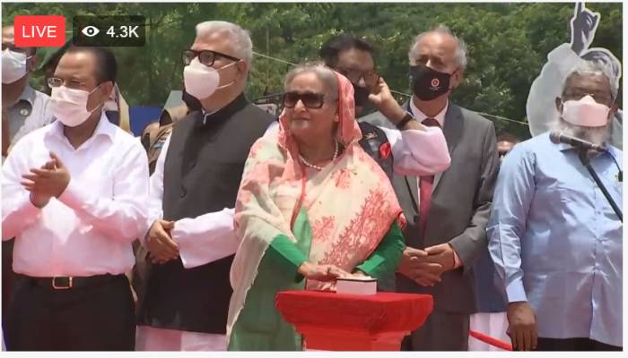 PM Sheikh Hasina inaugurates Padma Bridge