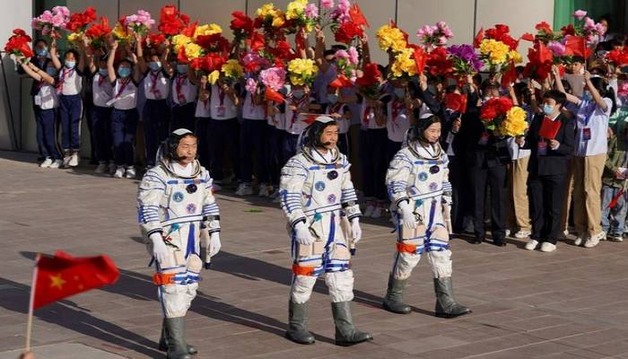 China launches 3 astronauts to space station