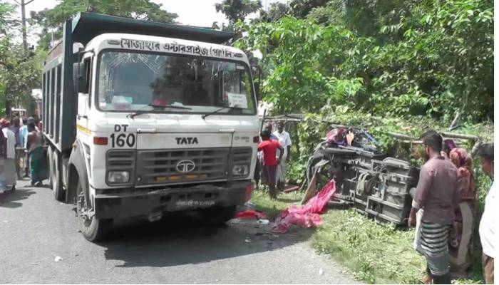 Four killed in auto-rickshaw-truck collision in Rangpur