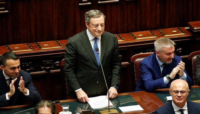 Italian PM Draghi resigns