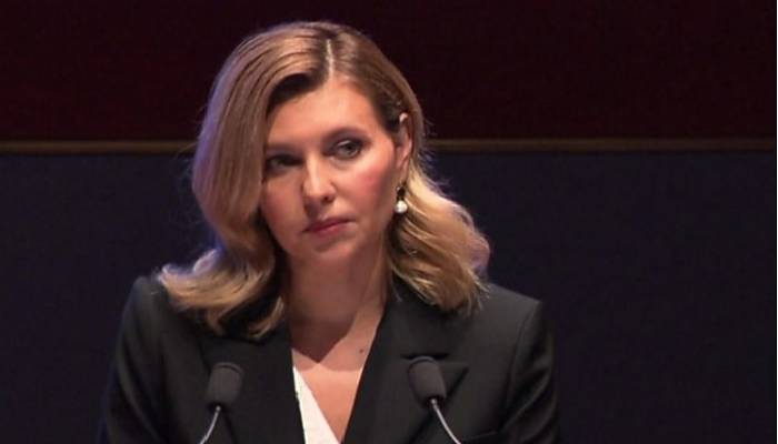 Ukraine first lady says son wants to be a soldier