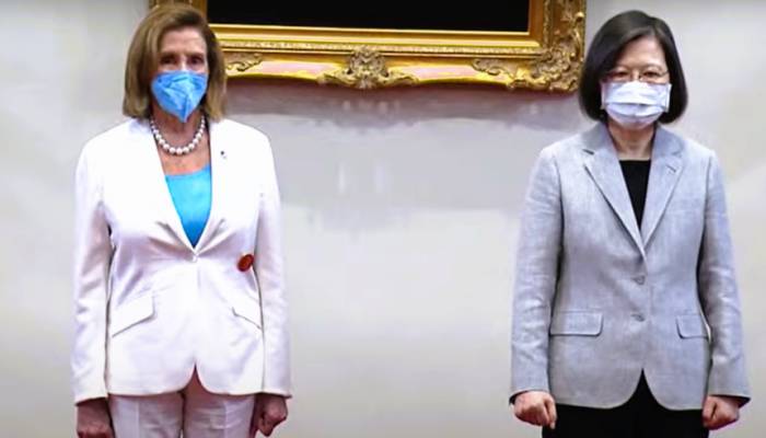 Pelosi meets Taiwan’s president Tsai