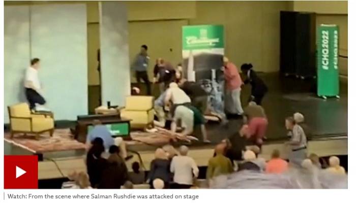 Salman Rushdie: Man arrested after author attacked on stage