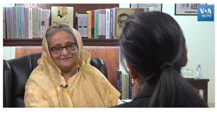 Rohingyas must go back, PM tells VoA