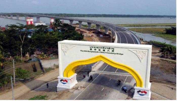 PM opens Bangamata Fazilatun Nesa Bridge in Pirojpur
