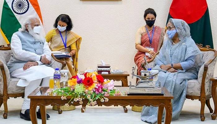 Sheikh Hasina, Narendra Modi begin bilateral talks