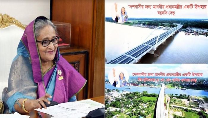 PM opens Modhumoti, third Shitalakhya bridges