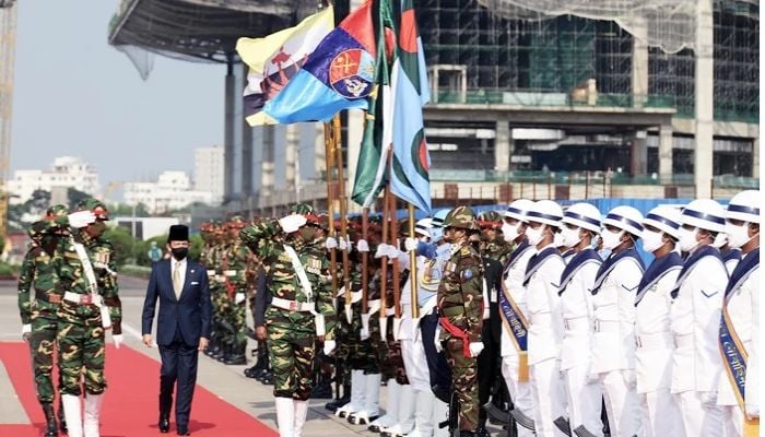 Bangladesh rolls out red carpet to welcome Brunei Sultan
