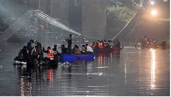 Death toll from Gujarat cable bridge collapse reaches 141