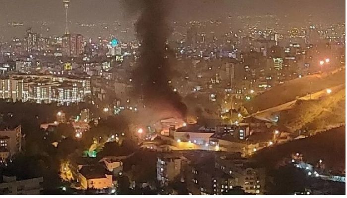 Huge fire and gunshots at notorious Iranian prison