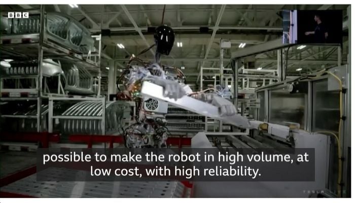 Tesla boss Elon Musk presents humanoid robot Optimus