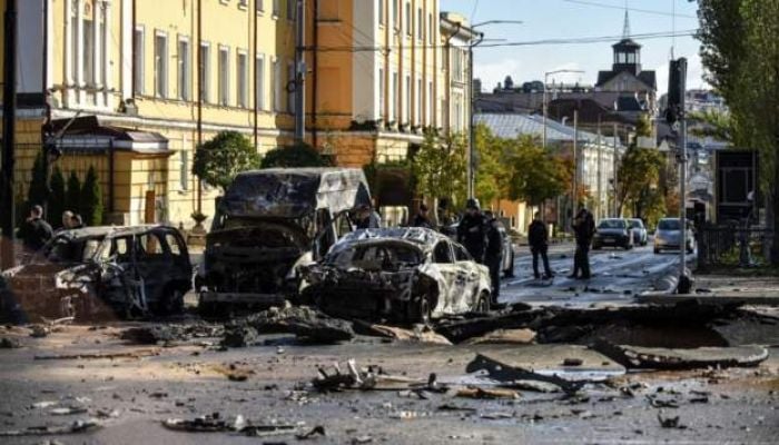 Missiles strike Ukraine cities with central Kyiv hit