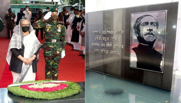 PM pays tribute to Bangabandhu, four national leaders on Jail Killing Day