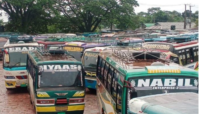 Before BNP gathering, Sunamganj transport workers call a 36-hour strike