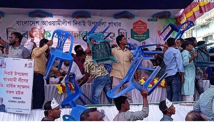 10 injured in Sunamganj AL factional clash 