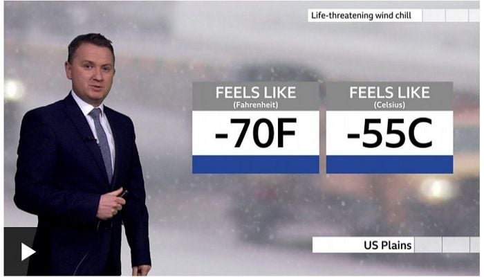 US winter storm will bring frostbite