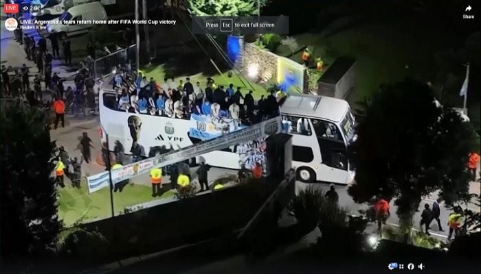 World Cup winners Argentina return ahead of welcome home party