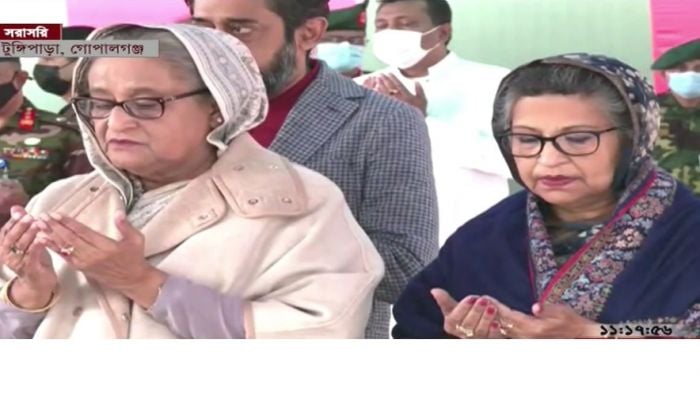 PM pays homage to Bangabandhu at Tungipara
