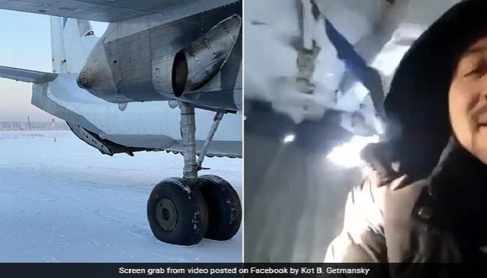 Video: Plane's door opens mid-air on Russian charter flight