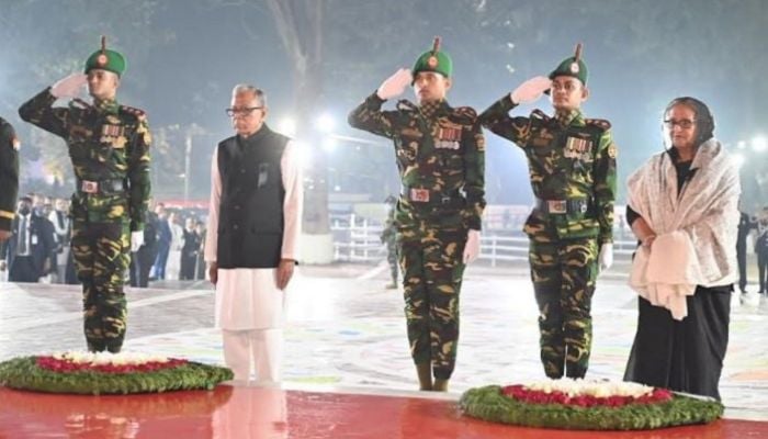 President, PM pay respects to language martyrs