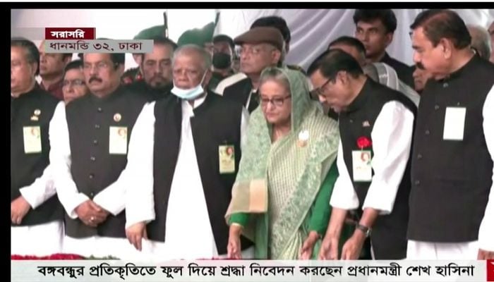 PM pays tributes to Bangabandhu on 103rd birth anniversary