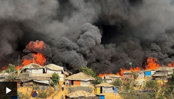 Bangladesh investigates huge fire at refugee camp