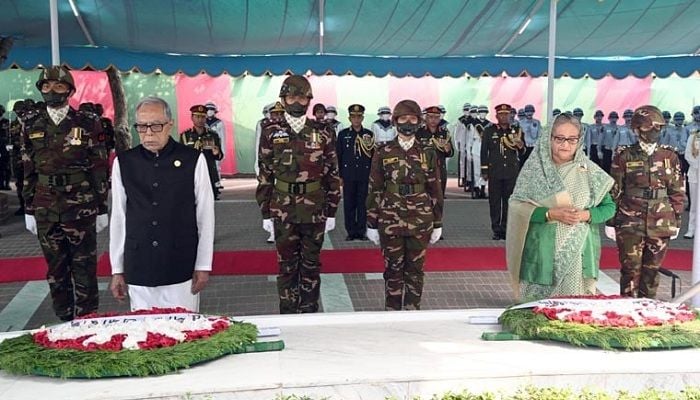 President, PM pay homage to Bangabandhu at Tungipara