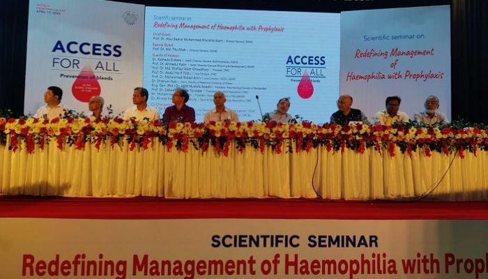 Seminar on ‘Redefining Management of Hemophilia with Prophylaxis’ held at DMCH