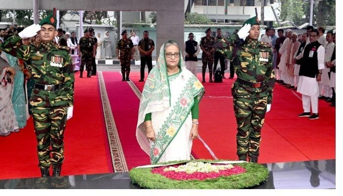 PM pays homage to Bangabandhu on Mujibnagar Day