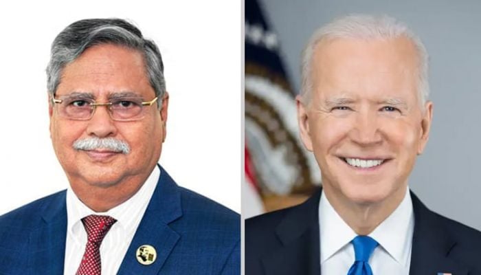 Biden greets President Shahabuddin