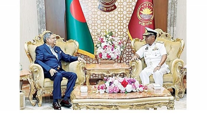 Navy chief calls on President Shahabuddin 