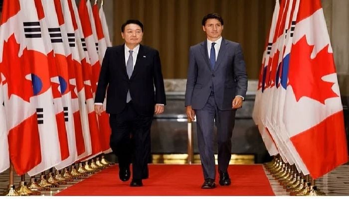 Canada's Trudeau to visit South Korea; focus on minerals, security
