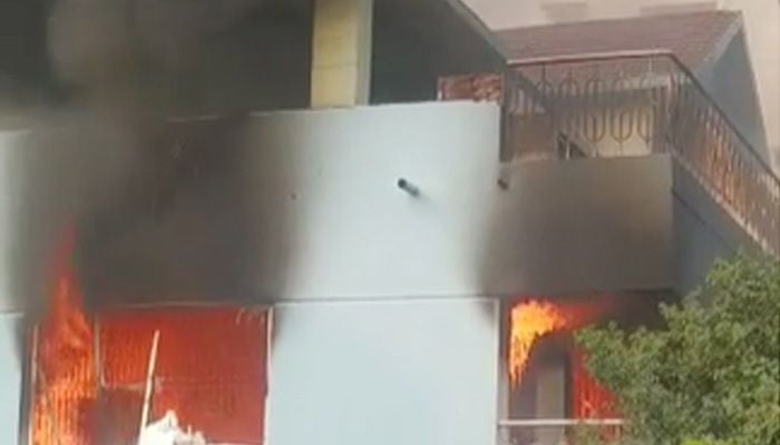Khairul Kabir Khokon’s Narsingdi house set on fire